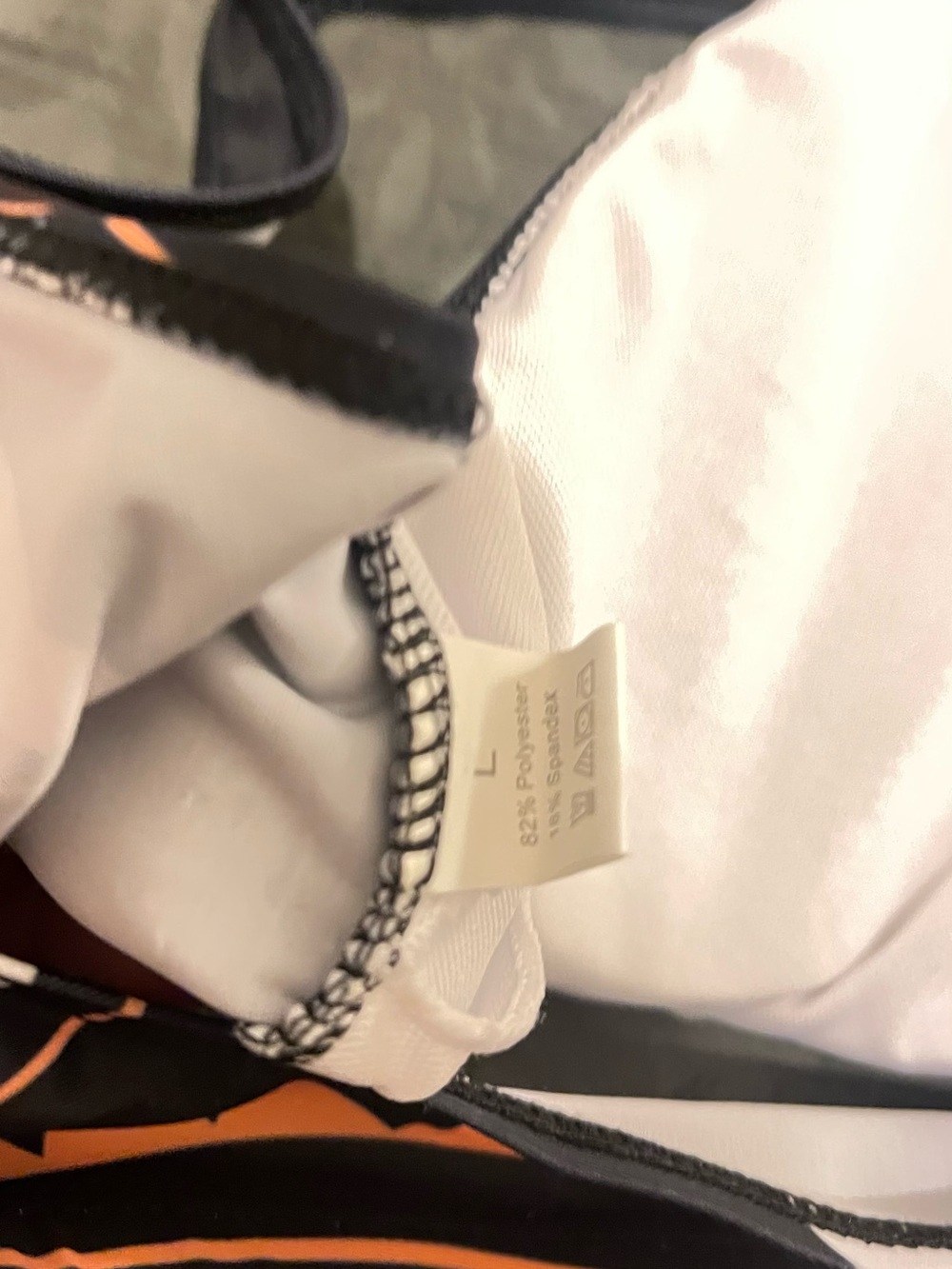 Dkny Black and Orange Logo 3pc Bikini Set - Picture 6 of 8